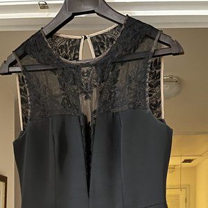 BCBGMaxazria Black Satin Dress Sz 6